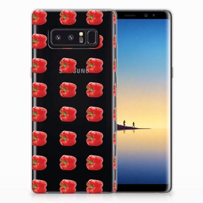 Samsung Galaxy Note 8 Siliconen Case Paprika Red Samsung Galaxy Note 8 Siliconen Case Paprika Red