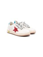 Golden Goose Kids baskets Ball Star en cuir - Blanc