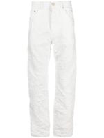 Purple Brand P001 gerafelde straight jeans - Wit