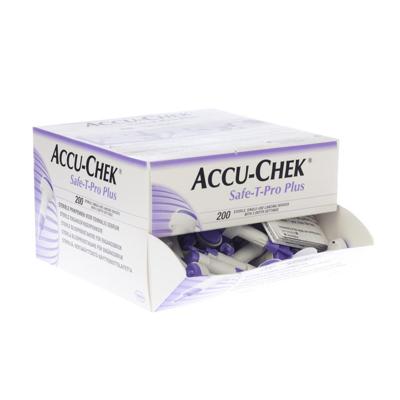 Accu Chek Safe T Pro Plus Steriele Wegwerp Prikpen 200 Stuks