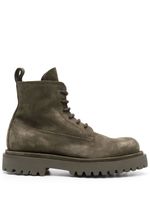 Officine Creative bottes Wisal en daim à lacets - Vert