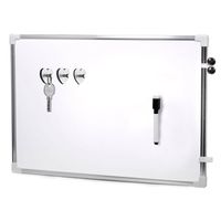 Magnetisch whiteboard/memobord met marker/ophanghaak magneten - 60 x 40 cm