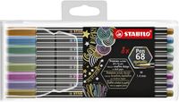 Viltstift STABILO Pen 6808/8-11 metallic etui ÃƒÆ' 8 kleuren