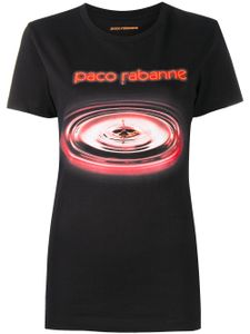 Rabanne t-shirt à imprimé graphique - Noir