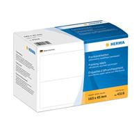 HERMA 4319, Frankieretiketten, voor Frankeermachines, dubbel (163 x 45 mm, speciaal papier, mat) zelfklevend, permanent hechtend, 1.000 etiketten, wit