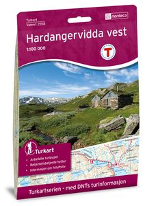 Wandelkaart 2558 Turkart Hardangervidda Vest | Nordeca