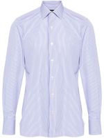 TOM FORD striped poplin shirt - Bleu - thumbnail