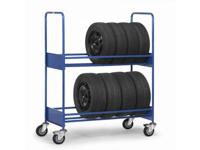 Fetra Hauptartikel 4586 Bandenwagen Staal Poedercoating Laadvermogen (max.): 250 kg Materiaal banden=Massief rubber