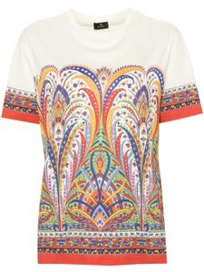 ETRO t-shirt à motif cachemire - Tons neutres