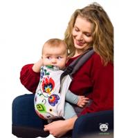 Luna Dream draagzak Grow Up Folk katoen wit/rood/groen