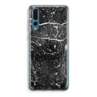 Zwart marmer: Huawei P20 Pro Transparant Hoesje - thumbnail