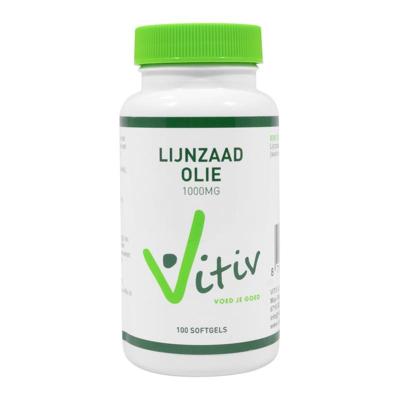 Vitiv Lijnzaadolie 1000mg (100 Softgels)