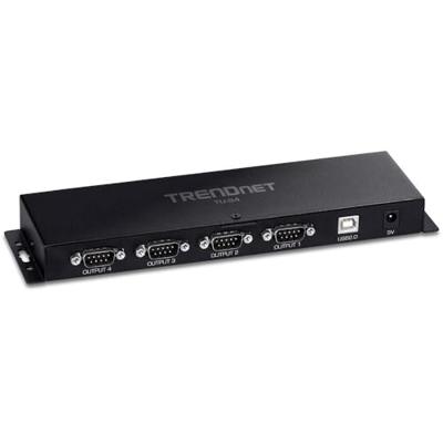 TRENDnet 4 Port USB to Serial RS232 Adapter, W125956191 (Adapter)