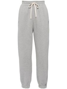 Miu Miu pantalon de jogging à logo brodé - Gris