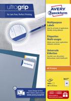 Etiket avery zweck 3657 48.5 x 25.4 mm 4000 st