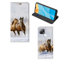 OPPO A15 Hoesje maken Paarden - thumbnail