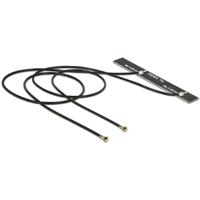 DELOCK WLAN dubbele antenne 2 x MHF IV/HSC MXHP32 compatibele stekker 802.11 ac/a/h/b/g/n 5 dBi 250 mm PCB interne kleefmontage