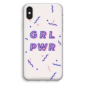 GRL PWR: iPhone X Transparant Hoesje