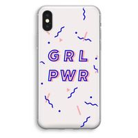 GRL PWR: iPhone X Transparant Hoesje - thumbnail