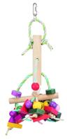 Trixie speelgoed met papieren bandjes hout meerkleurig 31 cm 3 st