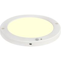 LED Plafondlamp met Bewegingssensor + Dag en Nacht Sensor - 18W - Warm Wit 3000K - 360° Zichthoek - Opbouw/Inbouw - Rond - Mat Wit - thumbnail