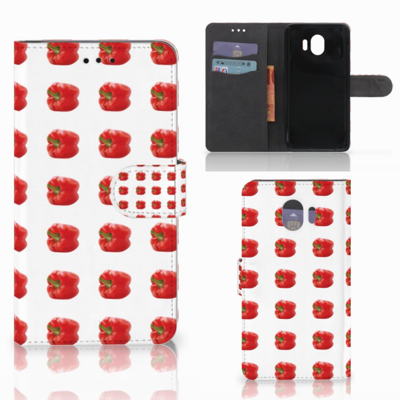 Samsung Galaxy J4 2018 Book Cover Paprika Red Samsung Galaxy J4 2018 Book Cover Paprika Red