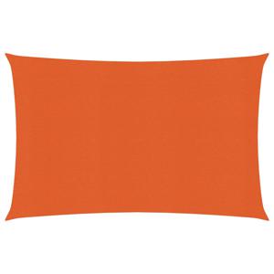 Zonnezeil 160 g/m 3,5x4,5 m HDPE oranje