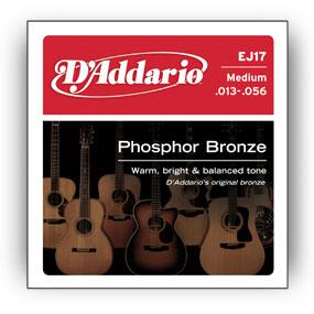 D&apos;Addario EJ17-B25 13-56 Medium Phosphor Bronze snaren voor westerngitaar (25 sets)