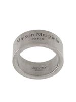 Maison Margiela bague à logo gravé - Argent