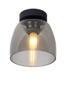 Lucide Tyler plafondlamp 33W smoke glas zwart