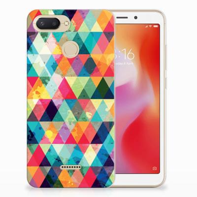 Xiaomi Redmi 6 TPU bumper Geruit Xiaomi Redmi 6 TPU bumper Geruit