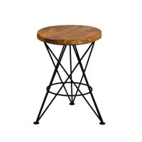 LABEL51 Kruk 'Paris' Mangohout, kleur Zwart