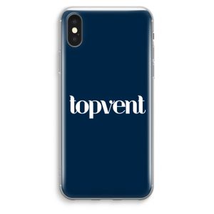 Topvent Navy: iPhone XS Max Transparant Hoesje