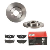 Remmenset, remschijf BREMBO, Remschijftype: Massief, Inbouwplaats: Vooras, u.a. für VW, Seat - thumbnail