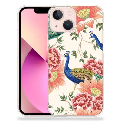 TPU Hoesje voor iPhone 13 mini Pink Peacock TPU Hoesje voor iPhone 13 mini Pink Peacock