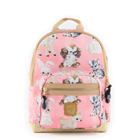 Pick & Pack Fun Rugzak S Cute Animals Coral