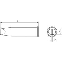 Weller XHT E Soldeerpunt Beitelvorm Grootte soldeerpunt 7.6 mm Inhoud: 1 stuk(s) - thumbnail