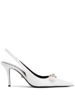 Versace escarpins en cuir 115 mm - Blanc