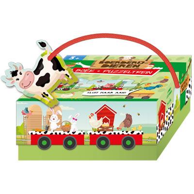 Boerderijdieren- boek + puzzeltrein - Hardcover (9789463544399) Boerderijdieren- boek + puzzeltrein - Hardcover (9789463544399)