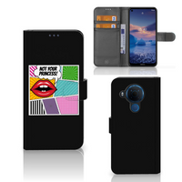 Nokia 5.4 Wallet Case met Pasjes Popart Princess - thumbnail