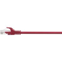 Renkforce RF-5044012 RJ45 Netwerkkabel, patchkabel CAT 5e U/UTP 3.00 m Rood Snagless 1 stuk(s) - thumbnail