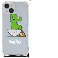 iPhone 14 Plus Stevig Bumper Hoesje Cactus Poo