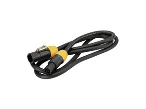 Eurolite IP T-Con XLR Verbindingskabel [1x XLR-stekker - 1x XLR-bus] 15 m Zwart/oranje