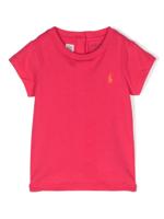 Ralph Lauren Kids T-shirt met borduurwerk - Roze