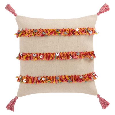 J-Line Kussen Flosh Katoen 45 x 45