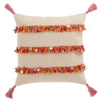 J-Line Kussen Flosh Katoen 45 x 45