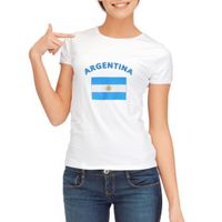 T-shirt met vlag Argentinie print voor dames