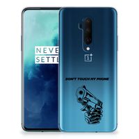 OnePlus 7T Pro Silicone-hoesje Gun Don't Touch My Phone