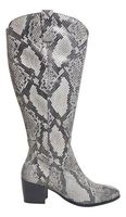 Adana   - Laarzen - Zwart / Animal - Dameslaarzen Maat 44 - JJ Footwear