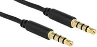Delock 83437 audiokabel, 3 m, zwart